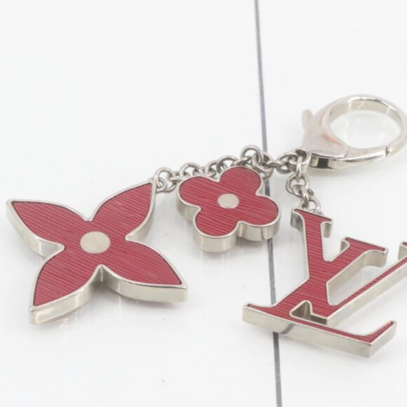 Louis Vuitton Fleur De Epi Resin Silver Tone Bag Charm - Picture 1 of 4